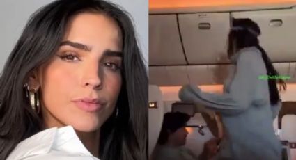 Bárbara de Regil se pone a hacer ejercicio en pleno vuelo y destrozan: "Señora ridícula"