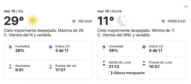 Clima en Hermosillo HOY martes 19 de noviembre. Foto: Conagua Clima
