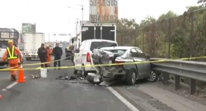 Caos en la autopista México-Pachuca por fatídico accidente que dejó un muerto