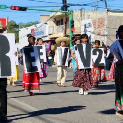 Vistoso y colorido desfile revolucionario tuvo Empalme; participaron 43 contingentes