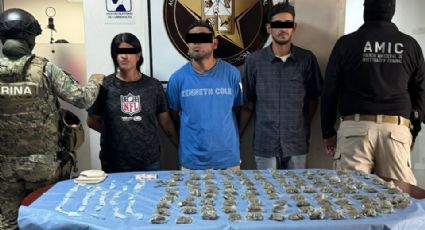 Detienen a tres narcomenudistas en Ciudad Obregón; les aseguran 148 dosis de droga