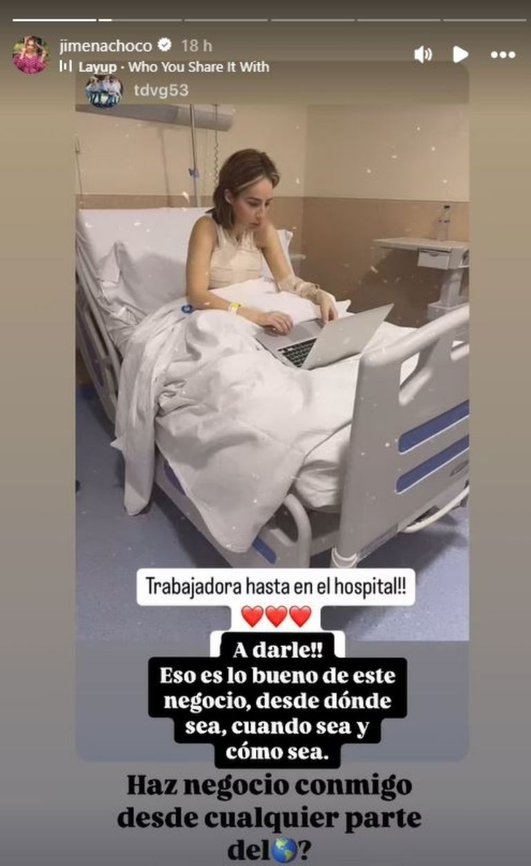 La Choco apareció en el hospital
