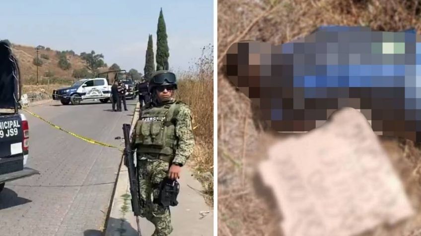 Con signos de tortura y el tiro de gracia, CJNG deja cuerpo y un mensaje en Edomex