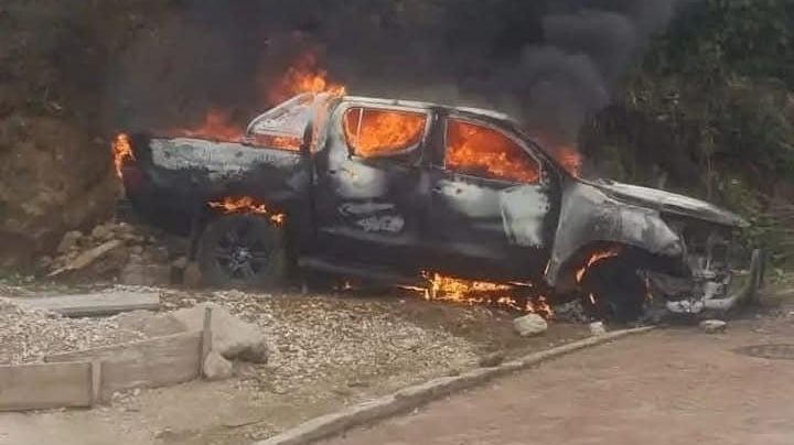 VIDEO: Exdiputada de Chiapas sufre nuevo atendado; queman su vehículo tras amenazas