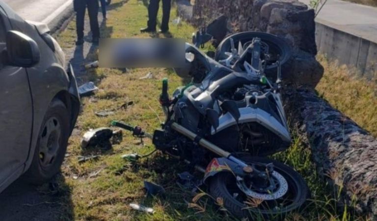 Motociclista muerto en Ecatepec