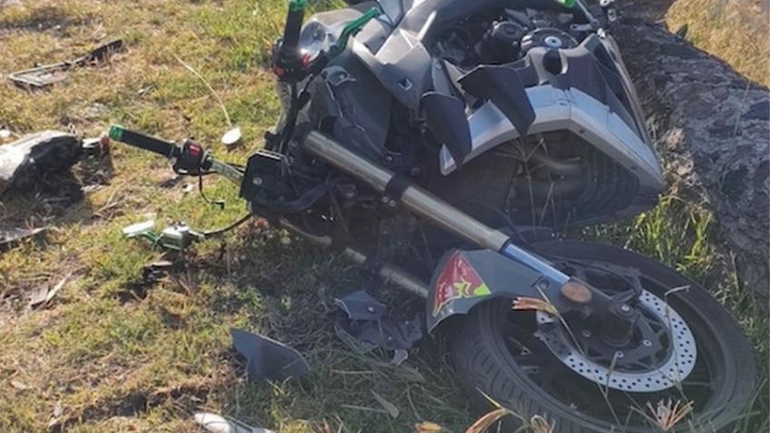 Fatídico accidente: Motociclista muere tras estrellarse contra muro en la México-Pachuca