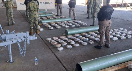 Semar intercepta 141 kilos de metanfetamina en el puerto de Veracruz oculta en rodillos