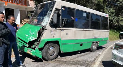 Carretera México-Cuernavaca: Accidente entre microbús y motocicleta deja dos MUERTOS