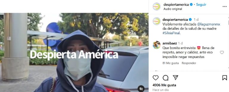 Alejandra Guzmán saliendo del hospital