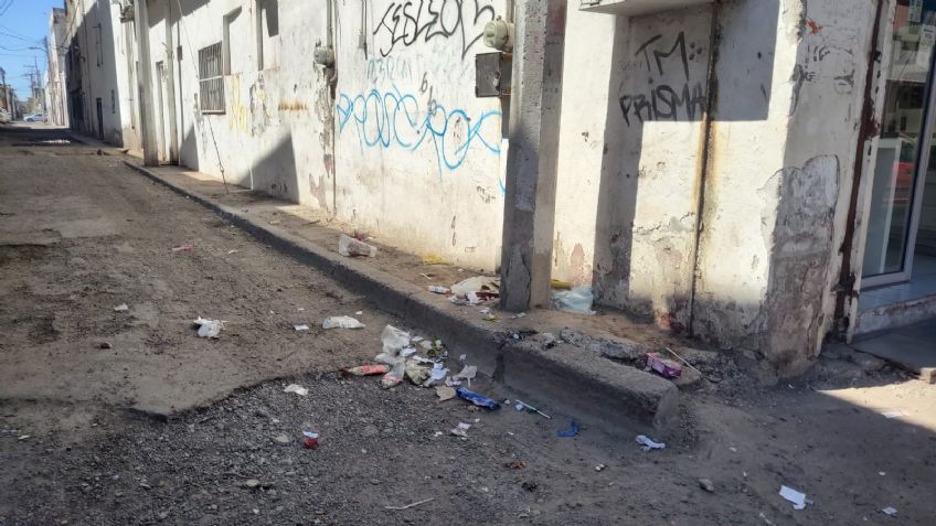 Comerciantes advierten el mal estado de los callejones del primer cuadro de Ciudad Obregón
