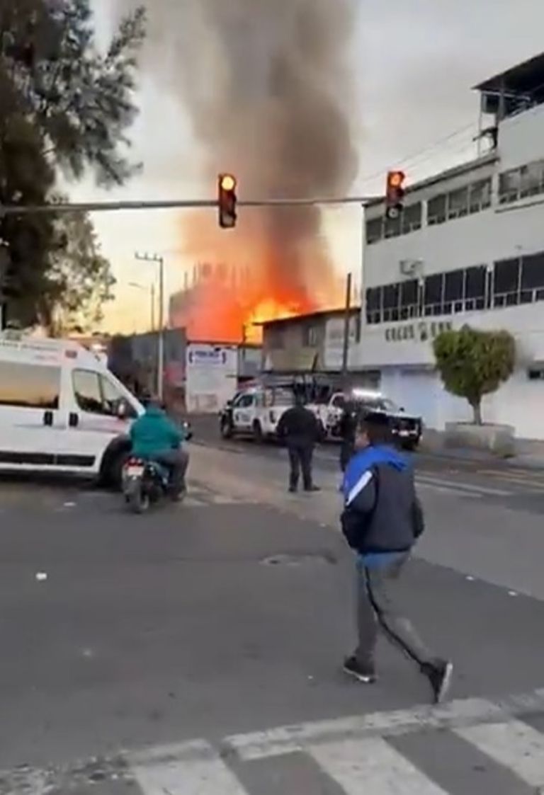 Incendio en Nezahualcóyotl
