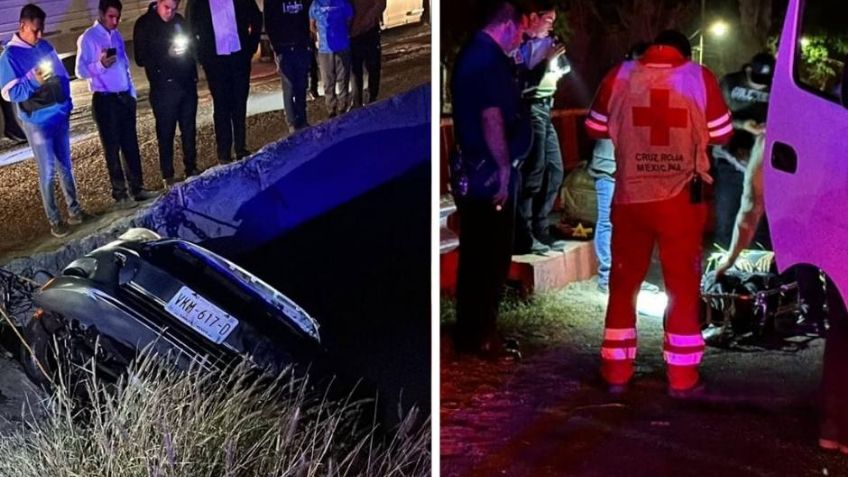 Conductor salva a una familia tras caer a un canal en Sinaloa, pero muere después
