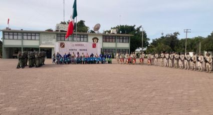 Ciudad Obregón: Alumnos de la 'Agustín Melgar' visitan el 60 Batallón de Infantería