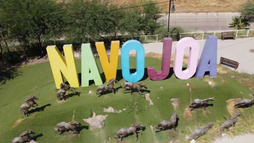 Escultura emblemática en Navojoa se encuentra deteriorada y vandalizada