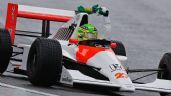 Foto ilustrativa de la nota titulada F1: Lewis Hamilton conduce icónico McLaren de Ayrton Senna en el Gran Premio de Brasil