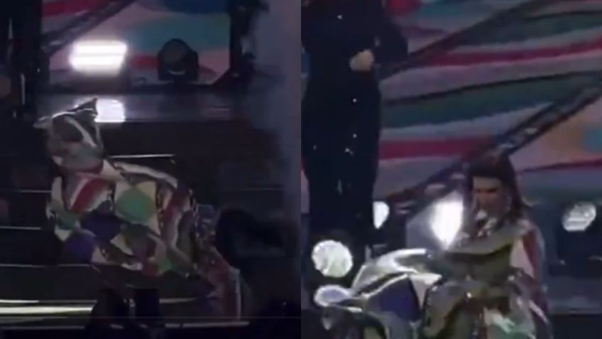 Laura Pausini sufre tremendo accidente en pleno concierto; el VIDEO se volvió viral