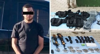 Capturan a miembro del crimen organizado en Sonora; le aseguran armas, droga y vehículos