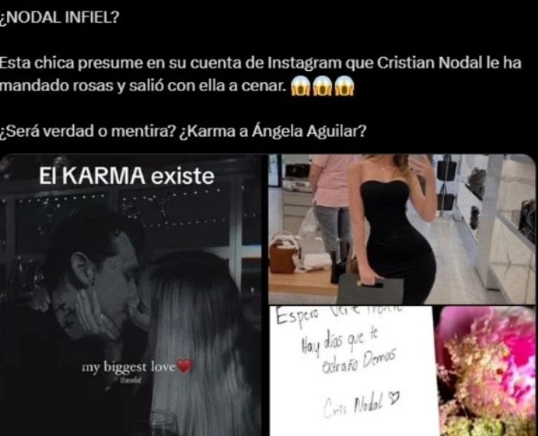 Imágenes que comprobarían la infidelidad; muchos aseguran que son falsas