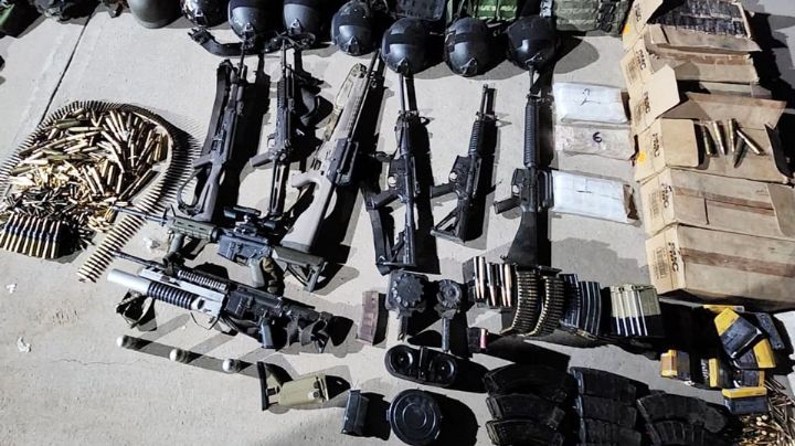 Golpe al crimen en Sinaloa: Aseguran armas y equipo táctico en zona rural de Culiacán