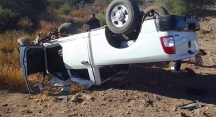 Elementos de AMIC sufren fuerte accidente en carretera; los hospitalizan en Ciudad Obregón