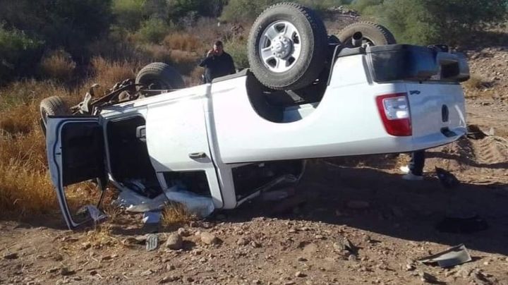 Elementos de AMIC sufren fuerte accidente en carretera; los hospitalizan en Ciudad Obregón
