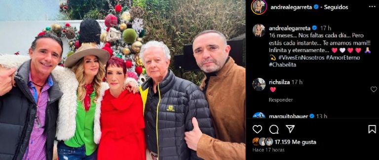 Andrea Legarreta está de luto