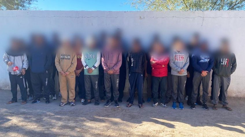 Rescatan a 36 migrantes privados de su libertad en Sonora; hay tres personas detenidas