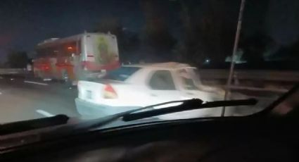 Fuerte accidente provoca caos en la autopista México-Puebla; peregrinos involucrados