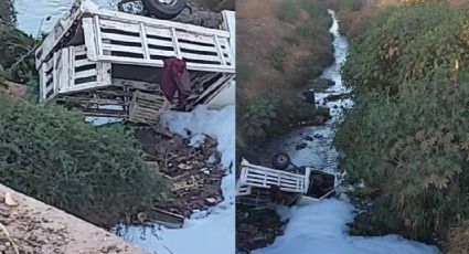 Sonora: Camioneta cae a un canal en el Valle del Yaqui; confirman a dos heridos