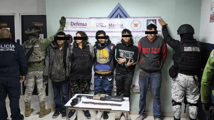 Golpe al crimen en Ciudad Obregón: Detienen a cinco presuntos y aseguran arma en la Cajeme