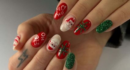 Manicura navideña: Ideas que son extra festivas para decorar tus uñas este 2024