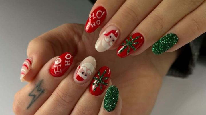 Manicura navideña: Ideas que son extra festivas para decorar tus uñas este 2024