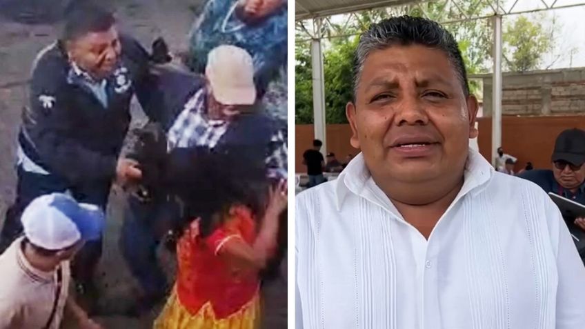 VIDEO: Exhiben al alcalde Roberto Pérez Delgado por agredir a mujer indígena en Oaxaca