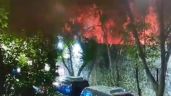 Foto ilustrativa de la nota titulada VIDEO: Fuerte incendio consume unidad habitacional en Tlalpan; en la zona vivía AMLO