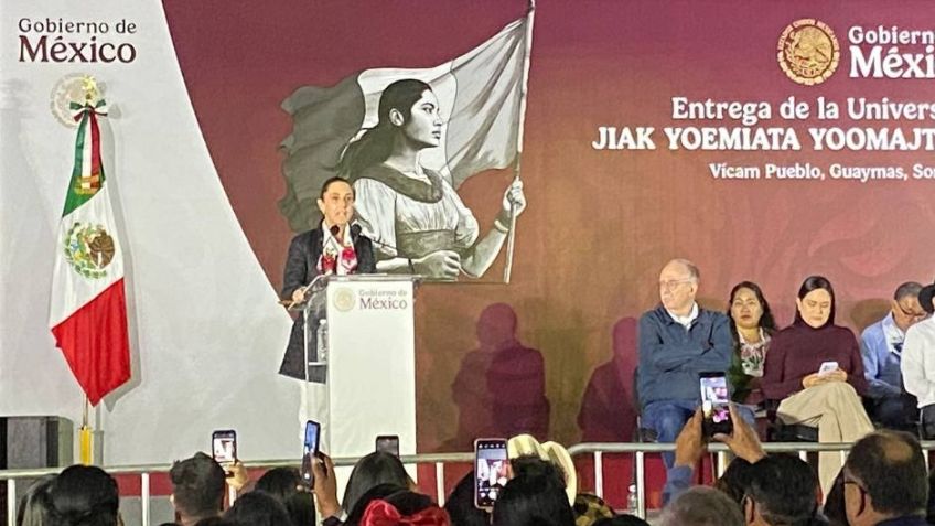 Claudia Sheinbaum hace entrega de la Universidad del Pueblo Yaqui en Vícam