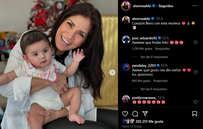 Alessandra Rosaldo presume fotos con Tessa