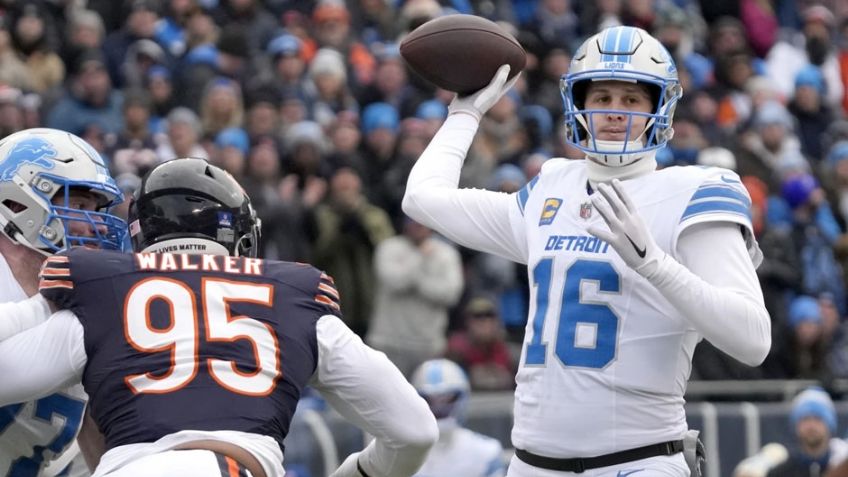Jared Goff y los Lions se devoran a los Bears para imponer récord de victorias