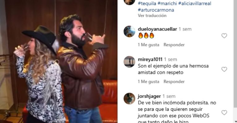 Alicia Villarreal aparece muy juntita a Arturo Carmona tras divorcio