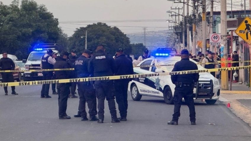 VIDEO: Fuerte balacera en Tecámac deja un policía muerto y otro herido