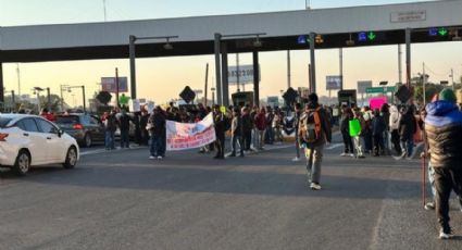 Caos en Ecatepec: Trabajadores del Suteym toman la caseta de San Cristobal en la México-Pachuca