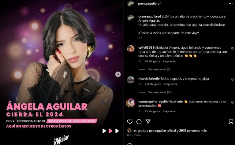 Ángela Aguilar presume sus logros y fans la hunden