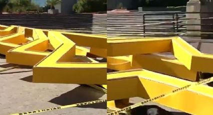 Se reporta accidente en plaza de Monterrey; estructura cae y hiere a padre e hija