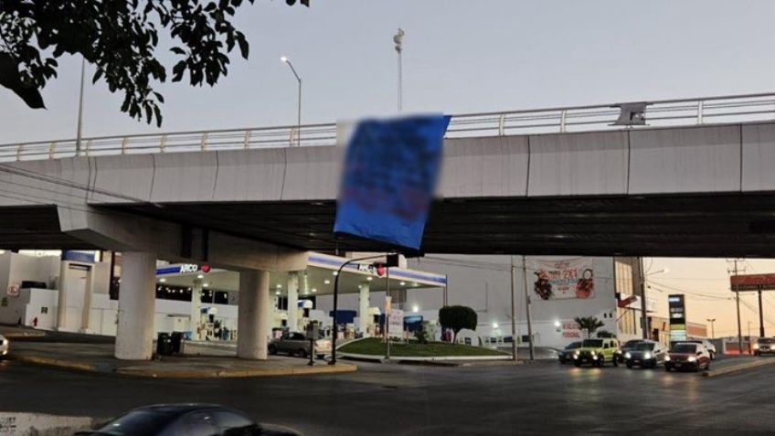 FOTOS: Amanecen narcomantas en diversos puntos de Culiacán; alertan por laboratorios