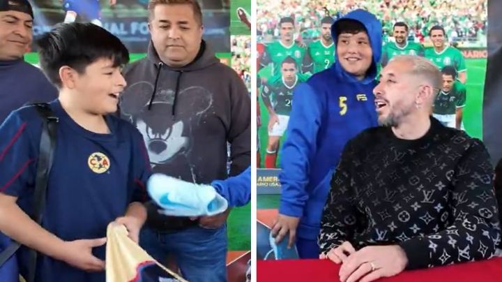"Me van a salir ronchas": Así reaccionó Héctor Herrera al firmar una camiseta del América