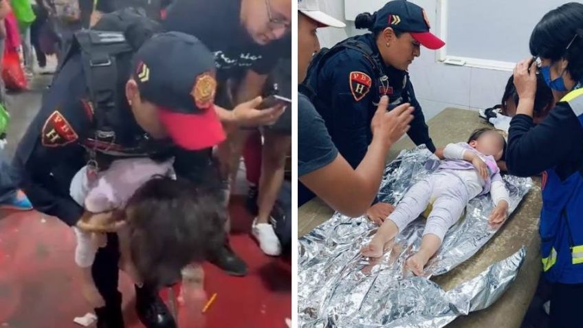 Pánico en el Metro de CDMX: Mujer policía salva la vida de una bebé que no podía respirar
