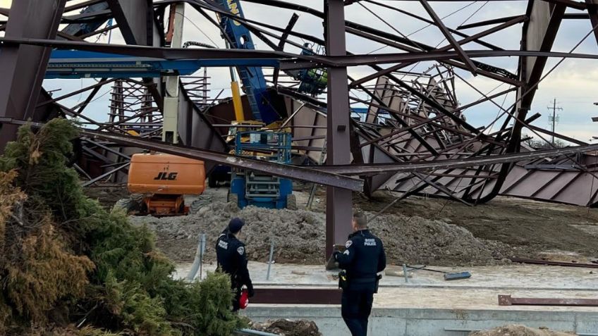 Tragedia: Colapsa hangar en construcción en Aeropuerto Estados Unidos; tres muertos