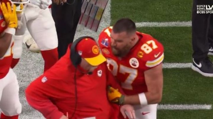 Travis Kelce 'explota' contra el entrenador de Kansas, Andy Reid, en pleno Super Bowl LVIII