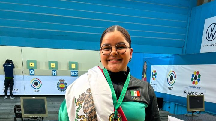 ¡Orgullo sonorense! Andrea Ibarra se sube al podio en la Copa del Mundo de tiro deportivo