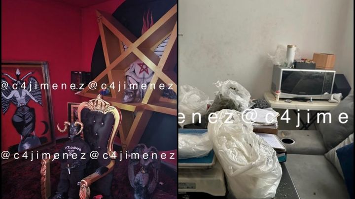 FUERTES IMÁGENES: Hallan altar a satanás en presunta guarida de la Unión Tepito en la CDMX