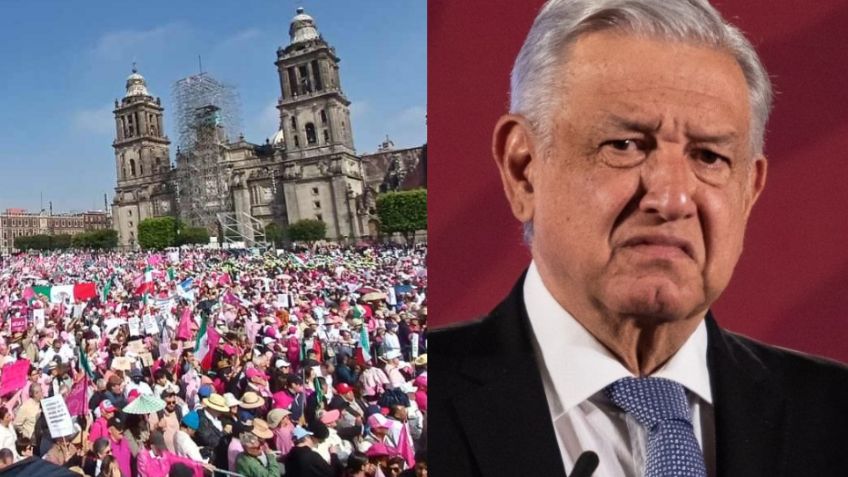 AMLO 'explota' contra la 'Marcha por la democracia': Organizadores "quieren seguir robando"